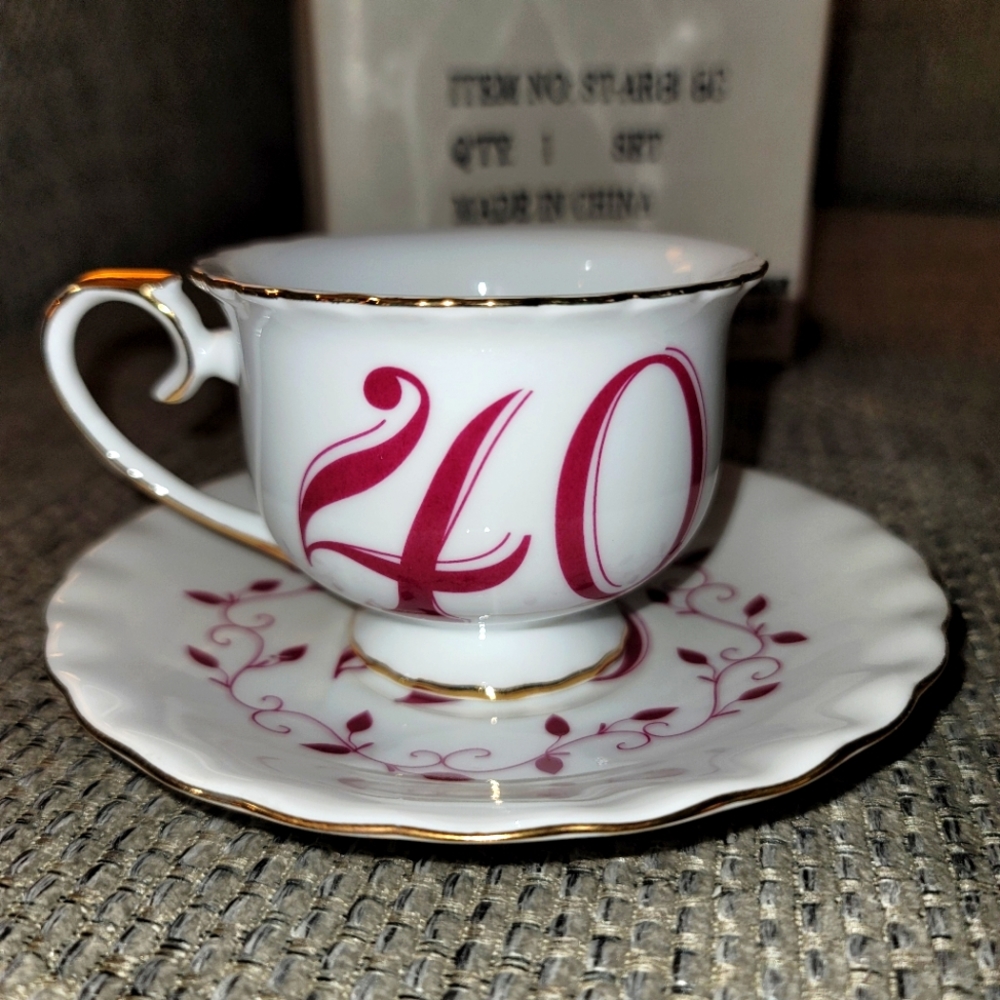 40th Teacup and Saucer